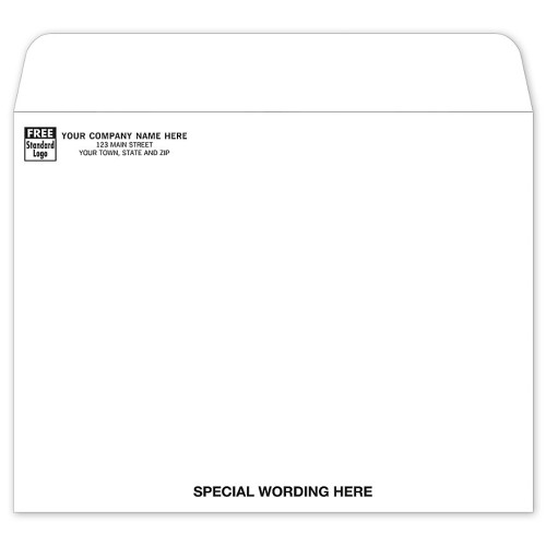 White Open Top Mailing Envelope White Open Top Mailing Envelope
