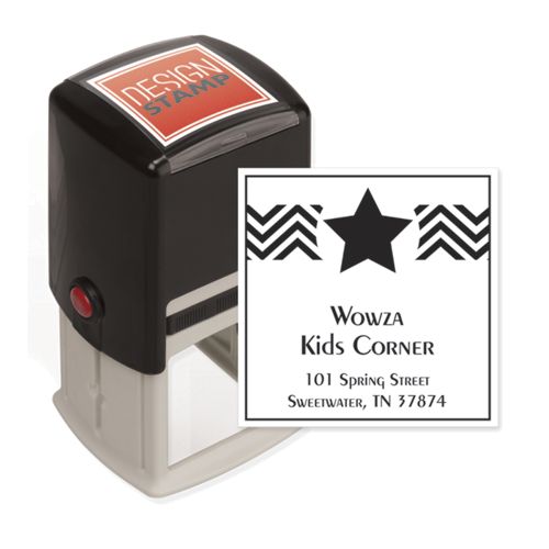 Trendy Chevron SI Stamp Trendy Chevron SI Stamp