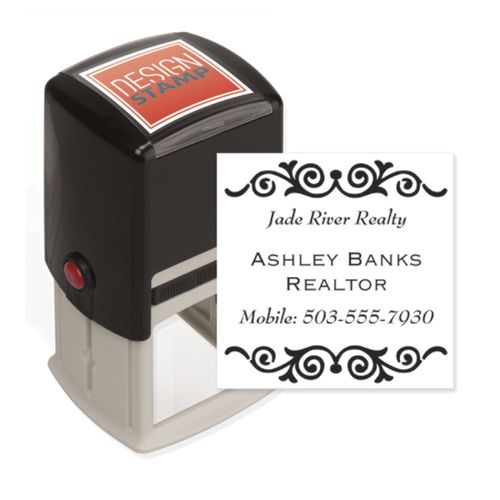 Fancy Flourish SI Stamp Fancy Flourish SI Stamp