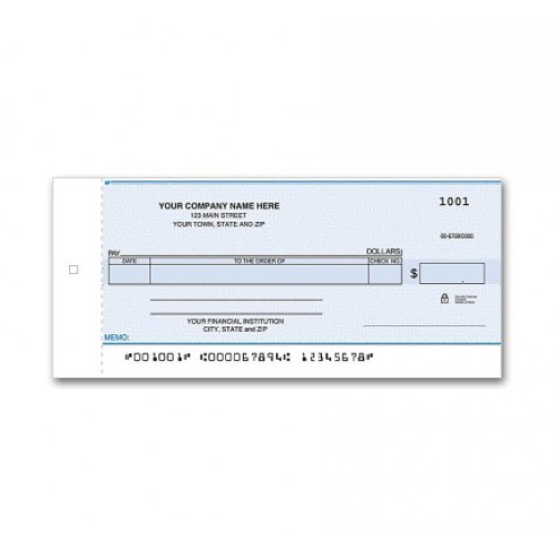 Personal Size One Write Check Personal Size One Write Check