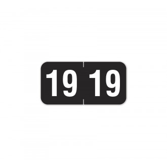 2019 Smead End Tab Compatible Label,Sheets Black