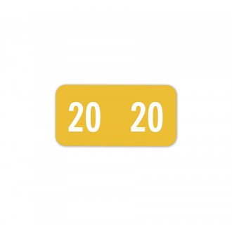 2020 Smead End Tab Compatible Label,Sheets Yellow