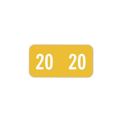 2020 Smead End Tab Compatible Label,Sheets Yellow 