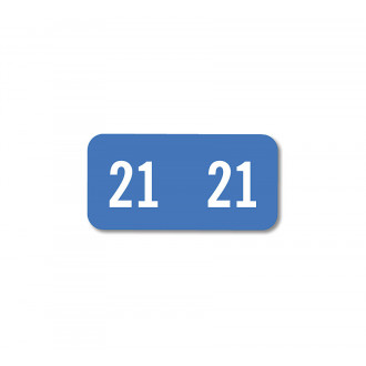 2021 Smead End Tab Compatible Label,Sheets Light Blue