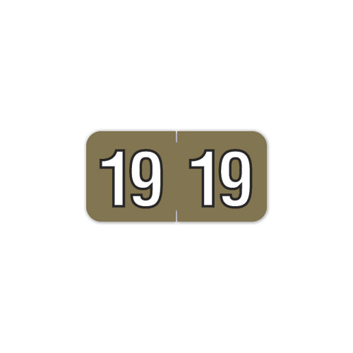 2019 Barkley End Tab Compatible Year Label Rolls Gold 2019 Barkley End Tab Compatible Year Label Rolls Gold