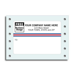 Small Continuous Mailing Labels