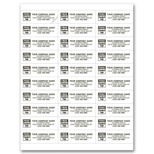 Clear Laser Labels with 2 Ink Colors Clear Laser Labels with 2 Ink Colors