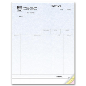 Parchment, Laser, Service Invoices