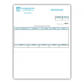 Laser/Inkjet Statement