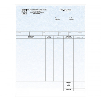Laser Service Invoice Parchment
