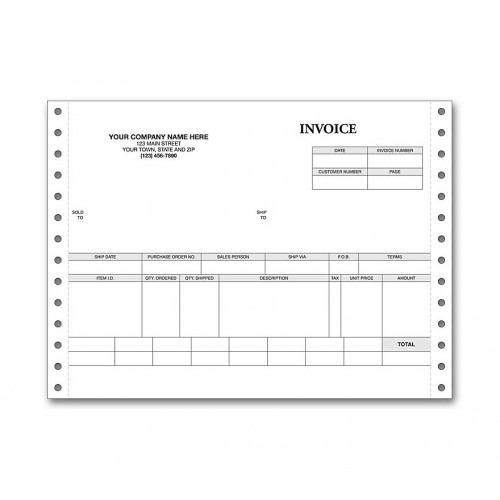 7" Retail Invoice 7" Retail Invoice