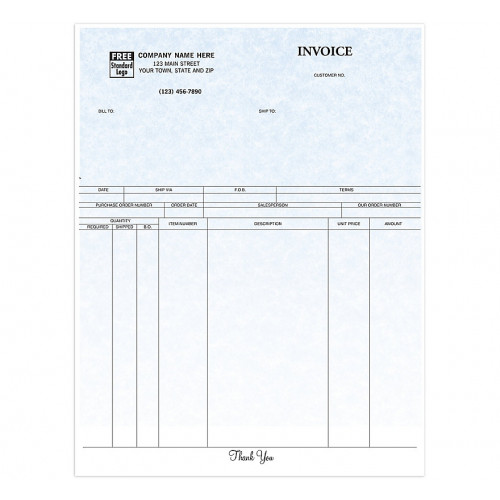Laser Product Invoice Parchment 
