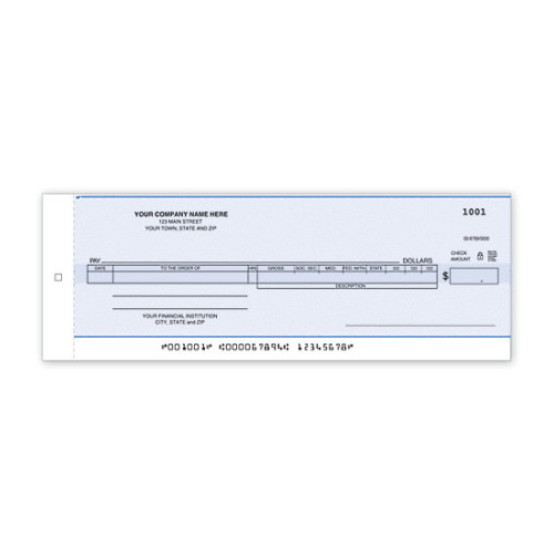 Payroll/General Disbursement Center Check-Carbon 