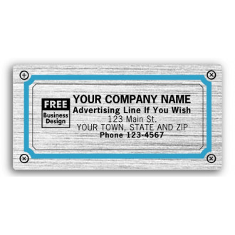 Heavy Durable Chrome Labels