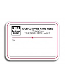 White Padded Mailing LAbels 