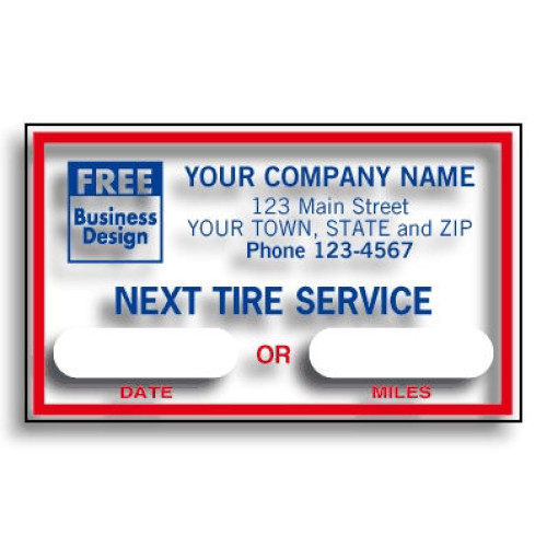 Windshield Next Tire Service Labels Windshield Next Tire Service Labels