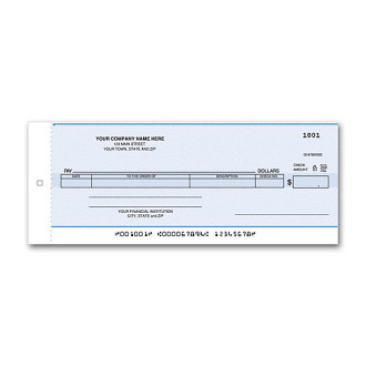 Compact General Disbursement Center Check
