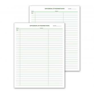 Supplemental & Treatment Notes No Hole Punch