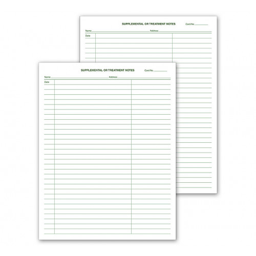 Supplemental & Treatment Notes No Hole Punch Supplemental & Treatment Notes No Hole Punch