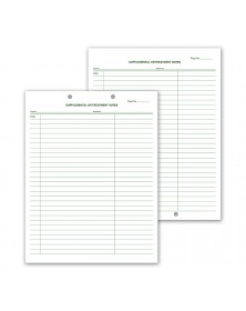 Supplemental & Treatment Notes Two Hole Punch 
