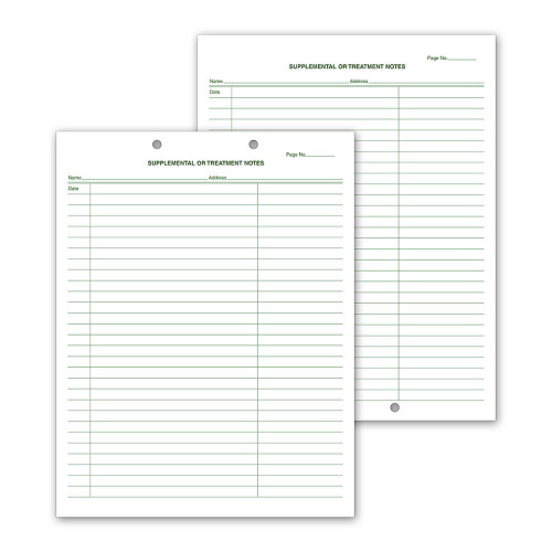Supplemental & Treatment Notes Two Hole Punch Supplemental & Treatment Notes Two Hole Punch