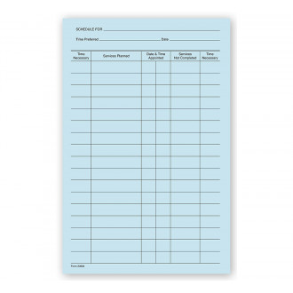 Dental Treatment Schedules
