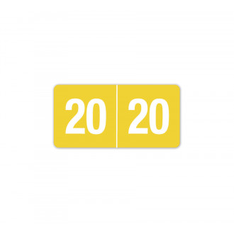 2020 Smead End Tab Compatible Labels Rolls Yellow