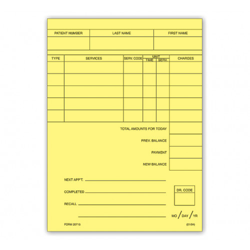 Service Information Slips Service Information Slips