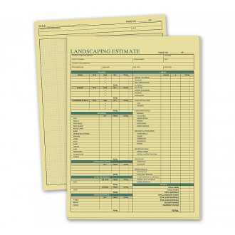 Landscaping Estimate Forms