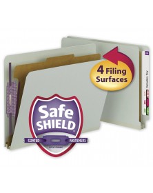 Smead End Tab Folder With SafeSHIELD Fasteners 25 PT 