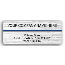 Resistant  Brushed Chrome Labels