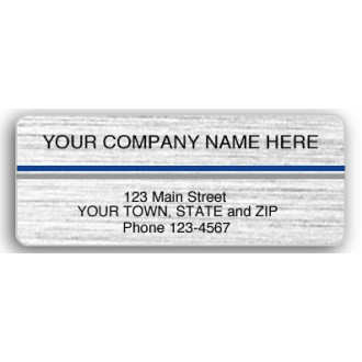Resistant  Brushed Chrome Labels