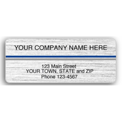 Resistant Brushed Chrome Labels Resistant Brushed Chrome Labels