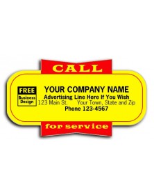 Red and Yellow Service Labels 
