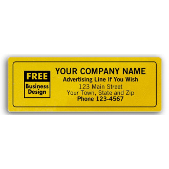 Gold Imprinted Labels