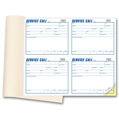Service Call Books Service Call Books