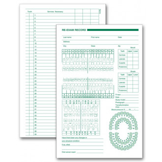 Dental Services Re Exam Records, Primary and Permanent Arch