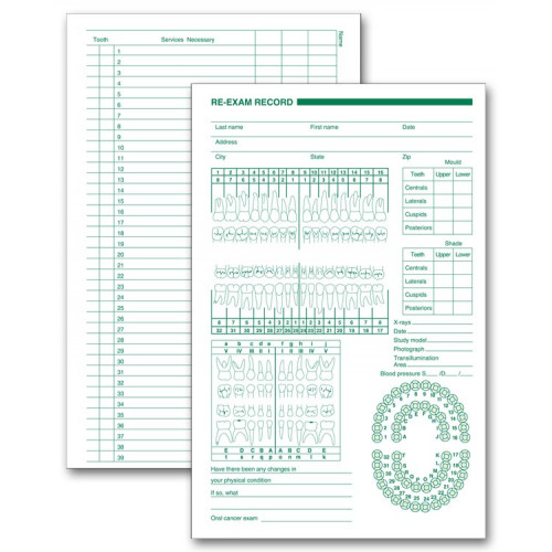 Dental Services Re Exam Records, Primary and Permanent Arch Dental Services Re Exam Records, Primary and Permanent Arch