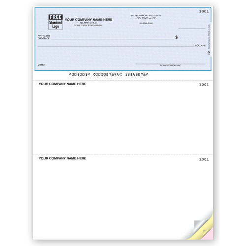 TOP SECURE LASER CHECK WITH LINES 