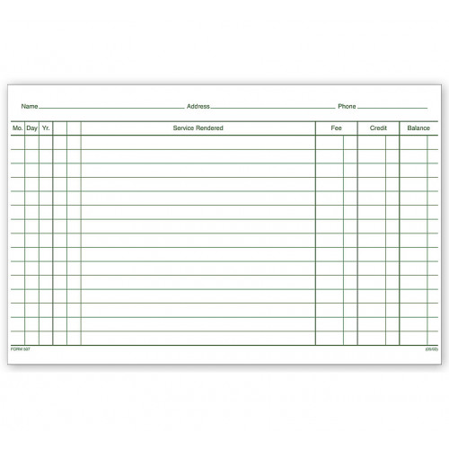 Patient Account Records 2 Sided White Ledger Patient Account Records 2 Sided White Ledger