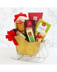 Holiday Sleigh Gift Basket 