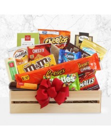 Candy and Snacks Gift Crate 