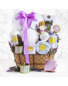 Lavender Spa Gift Basket 