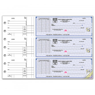 3 On A Page Business Size Checks With Choice Of Voucher