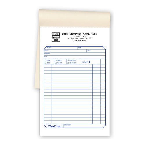 Sales Slips, Padded - Large Sales Slips, Padded - Large