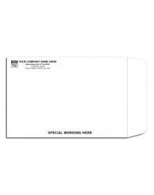 White Mailing Envelope - Open End White Mailing Envelopes , Imprinted White Envelopes , White Booklet Envelopes