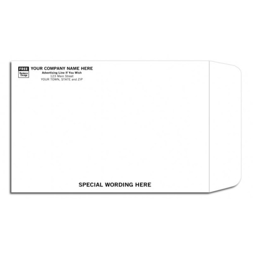 White Mailing Envelope - Open End White Mailing Envelope - Open End
