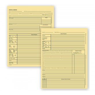 Internal Medicine Exam Records 2 Page Letter Buff