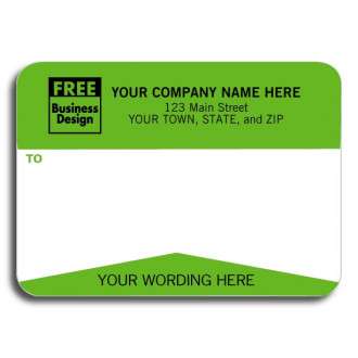 Green Mailing Labels - Padded