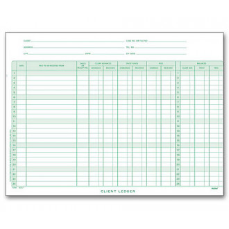 Legal Client Deckled Ledger